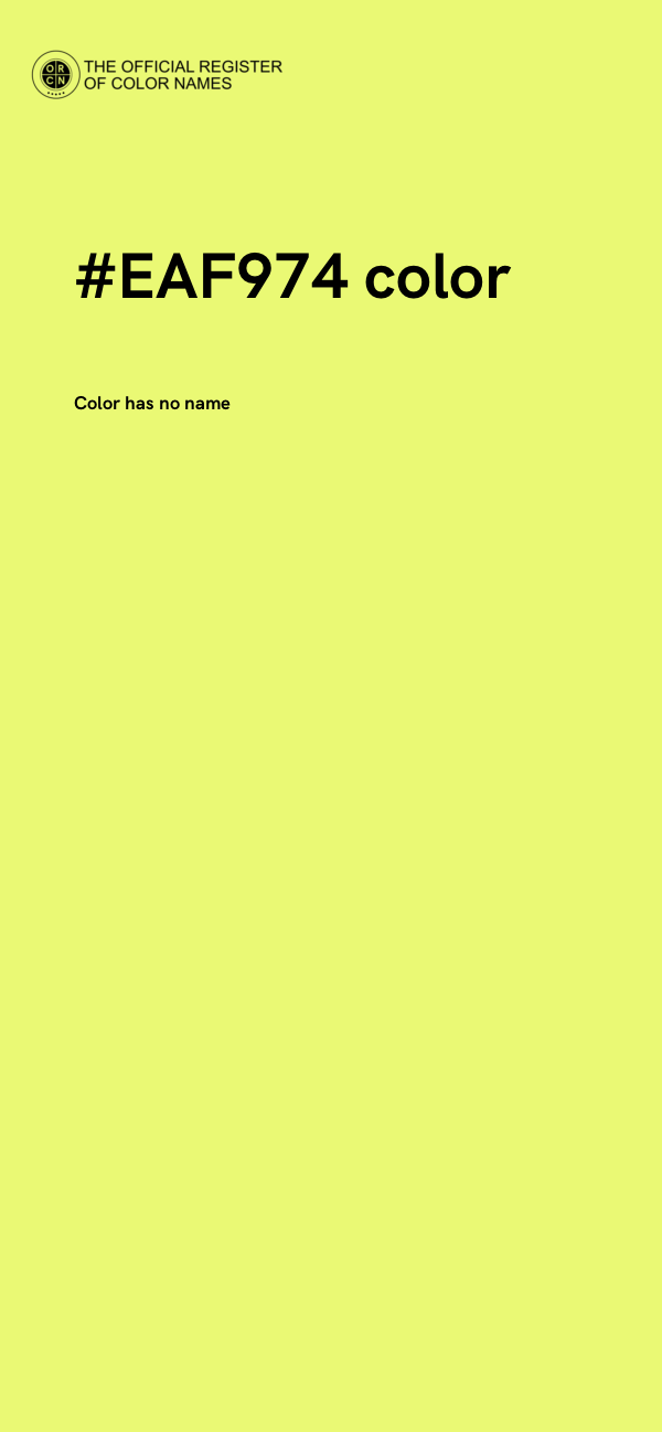 #EAF974 color image