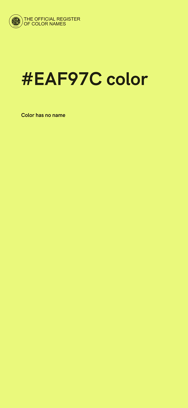 #EAF97C color image