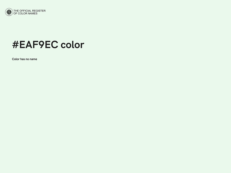 #EAF9EC color image