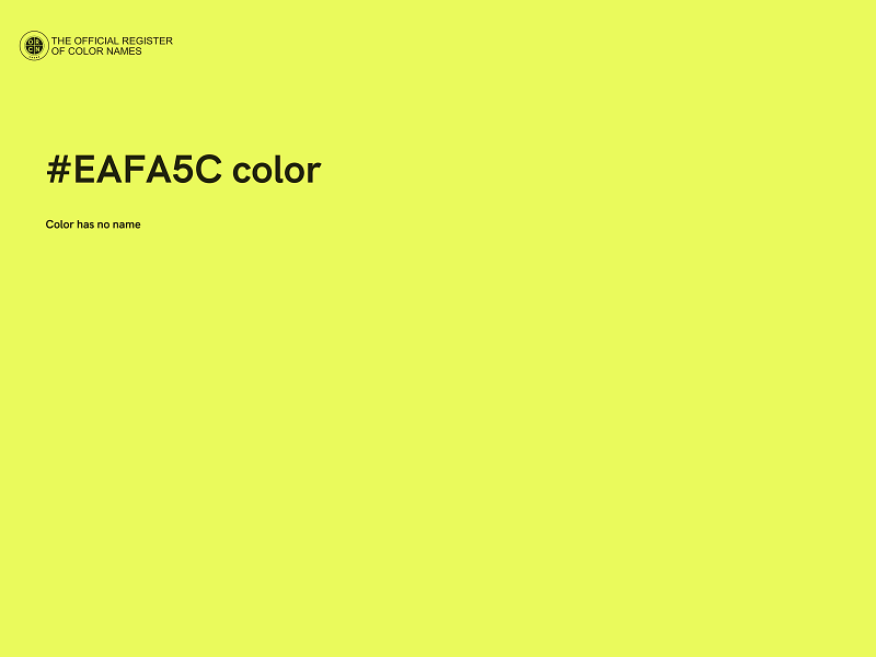 #EAFA5C color image