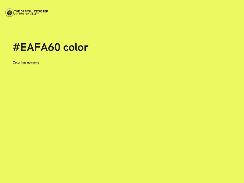 #EAFA60 color image