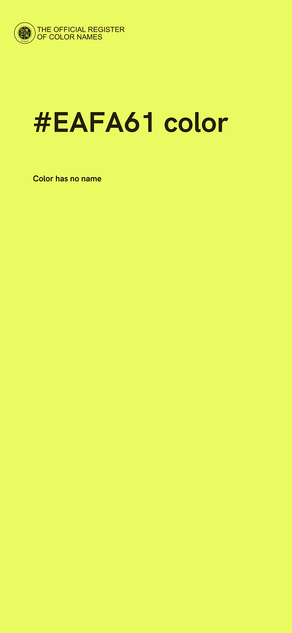 #EAFA61 color image