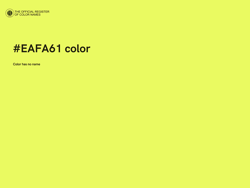 #EAFA61 color image