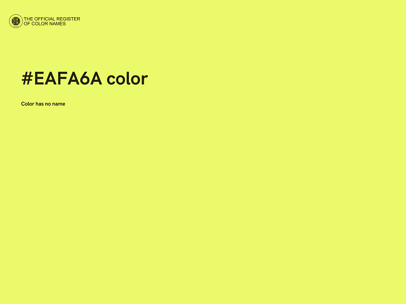 #EAFA6A color image