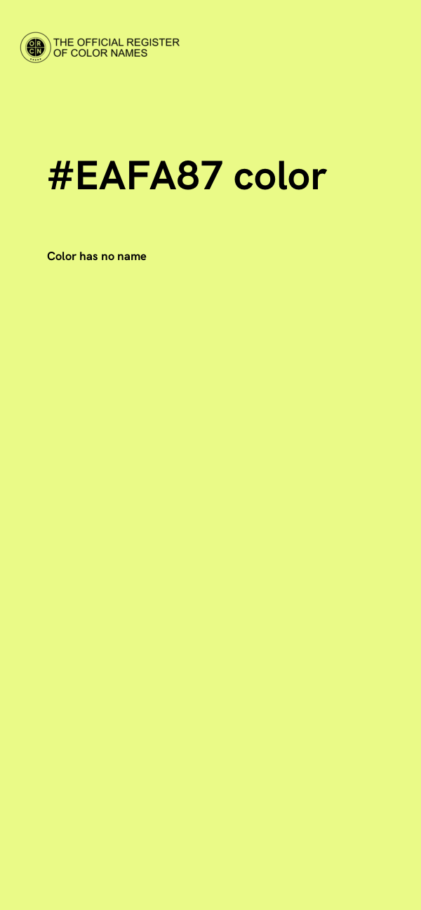 #EAFA87 color image
