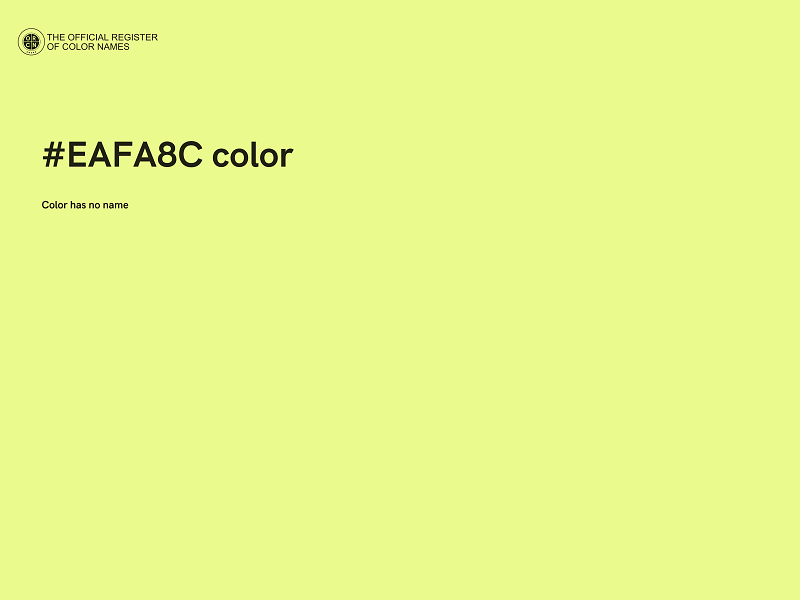 #EAFA8C color image