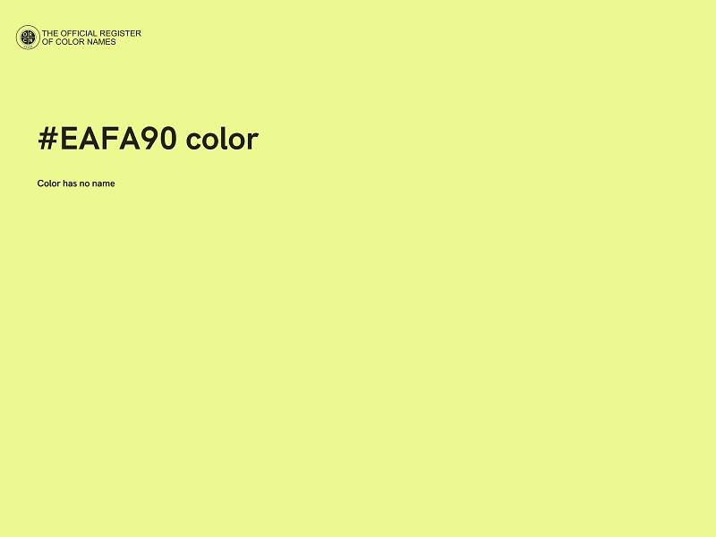 #EAFA90 color image