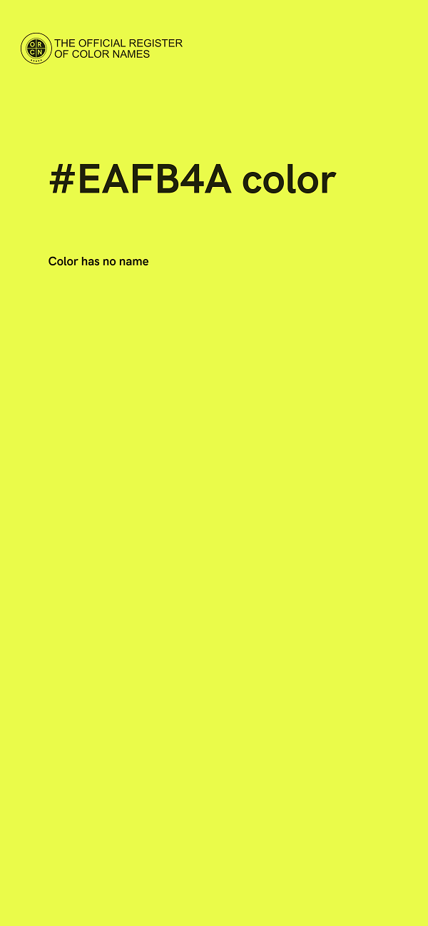 #EAFB4A color image