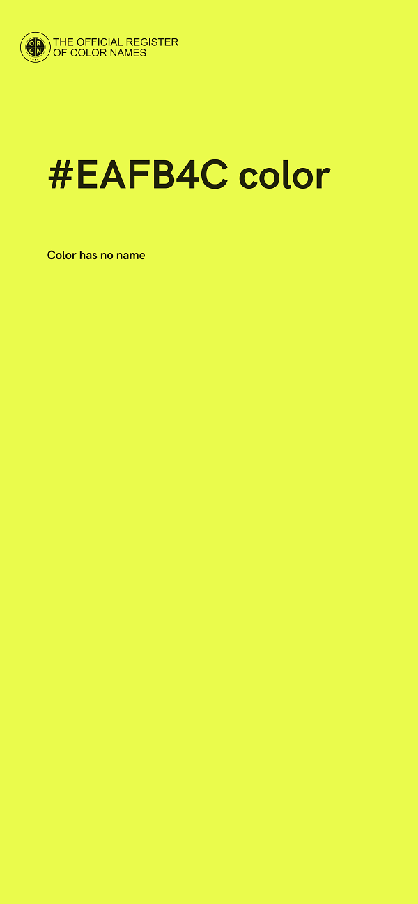 #EAFB4C color image