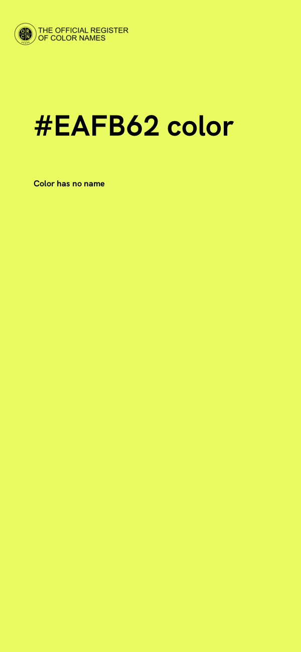 #EAFB62 color image