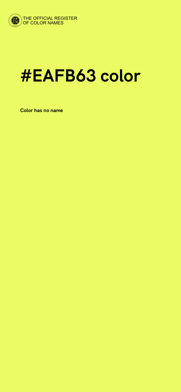 #EAFB63 color image