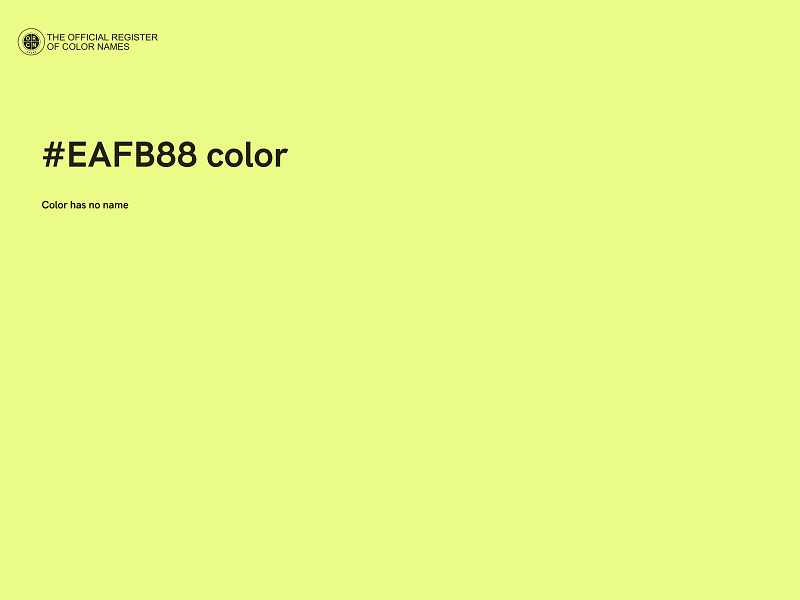 #EAFB88 color image