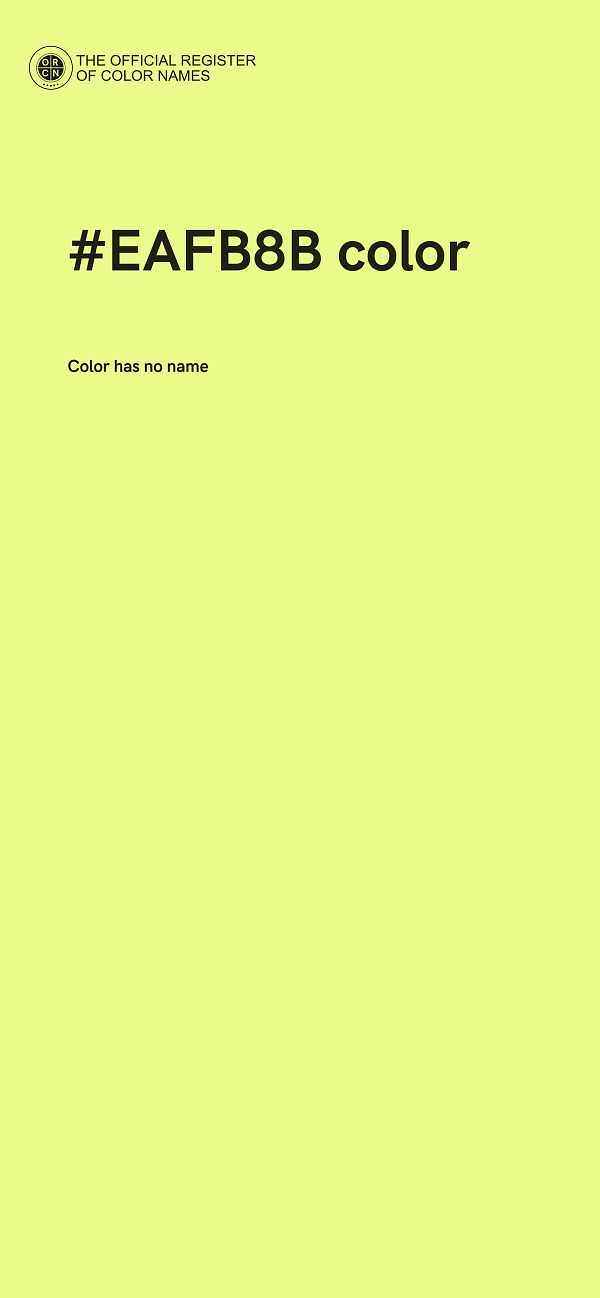 #EAFB8B color image