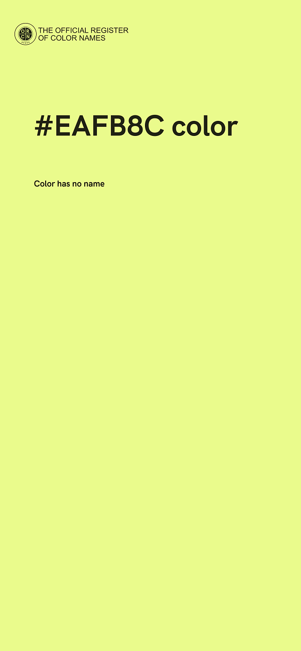 #EAFB8C color image