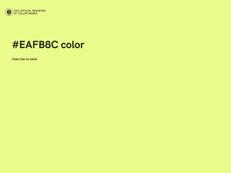 #EAFB8C color image
