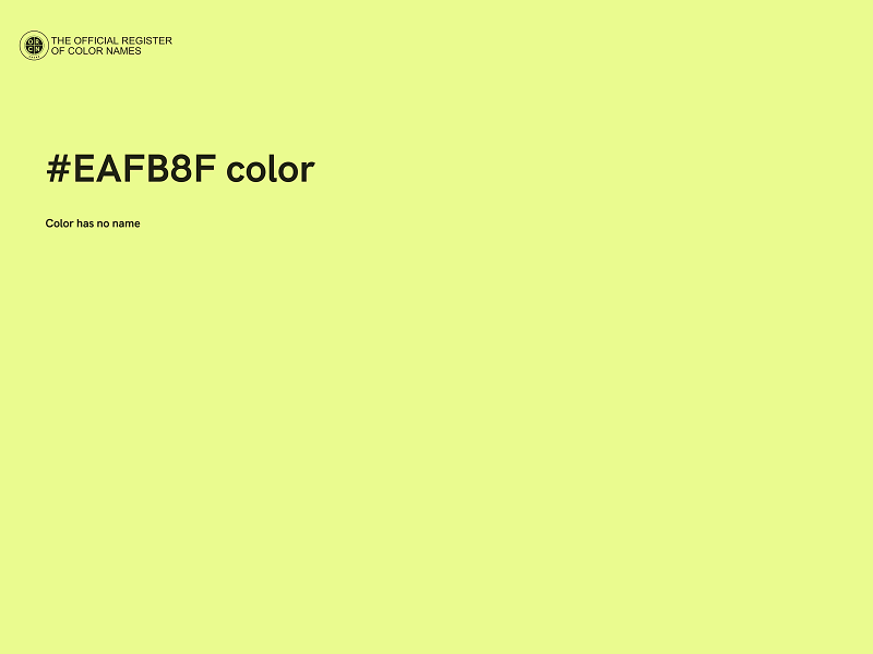 #EAFB8F color image