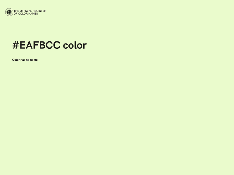 #EAFBCC color image