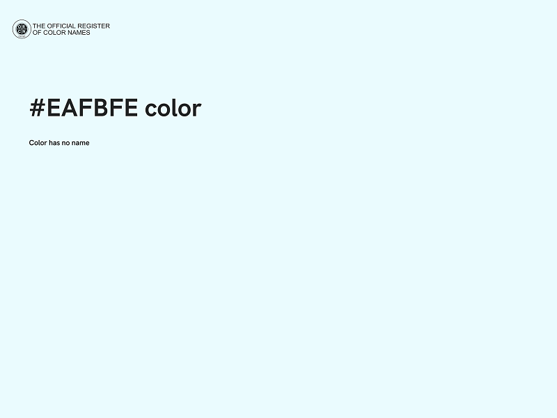 #EAFBFE color image