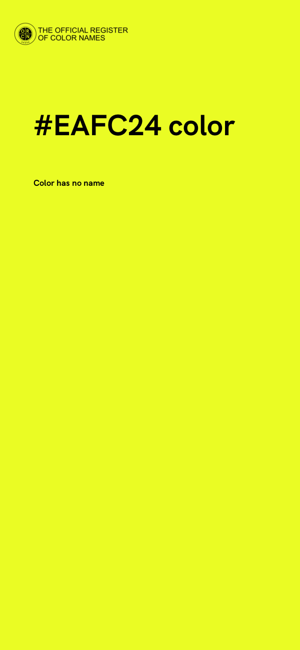 #EAFC24 color image
