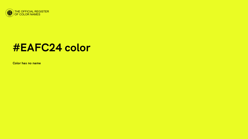 #EAFC24 color image