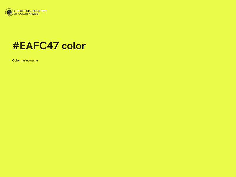 #EAFC47 color image