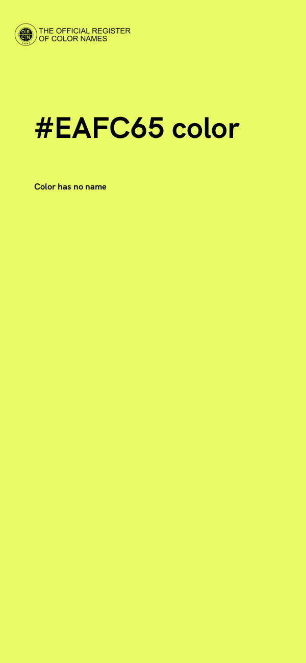 #EAFC65 color image