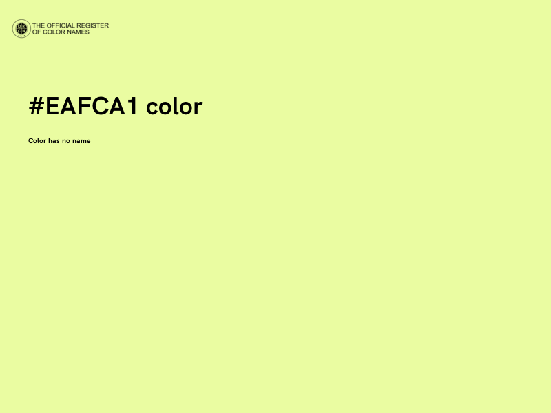 #EAFCA1 color image