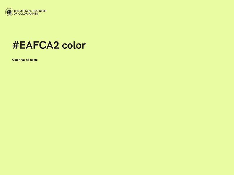 #EAFCA2 color image