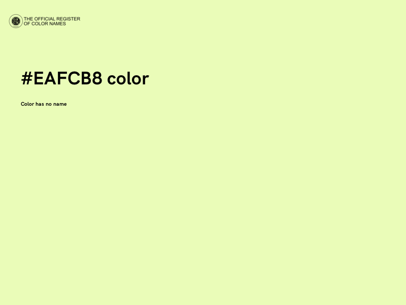 #EAFCB8 color image