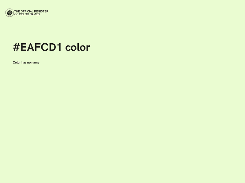 #EAFCD1 color image