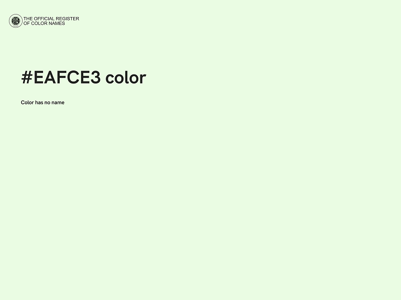 #EAFCE3 color image