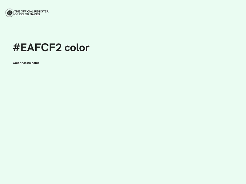 #EAFCF2 color image