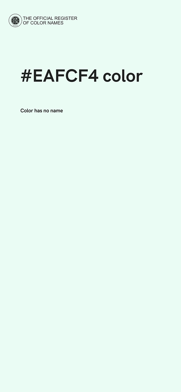 #EAFCF4 color image
