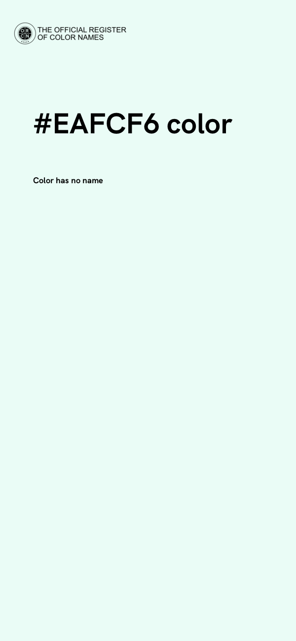 #EAFCF6 color image