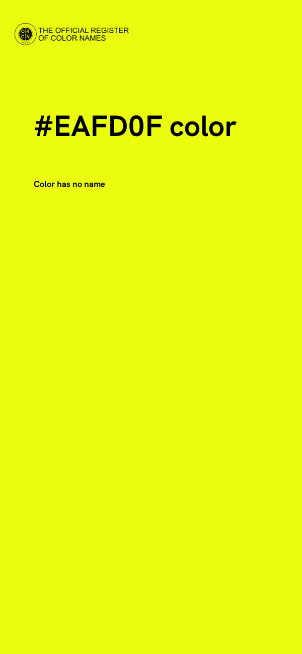 #EAFD0F color image