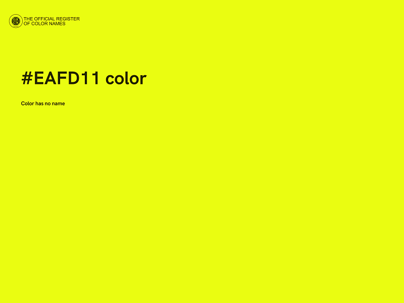 #EAFD11 color image