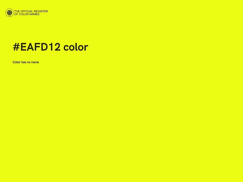 #EAFD12 color image