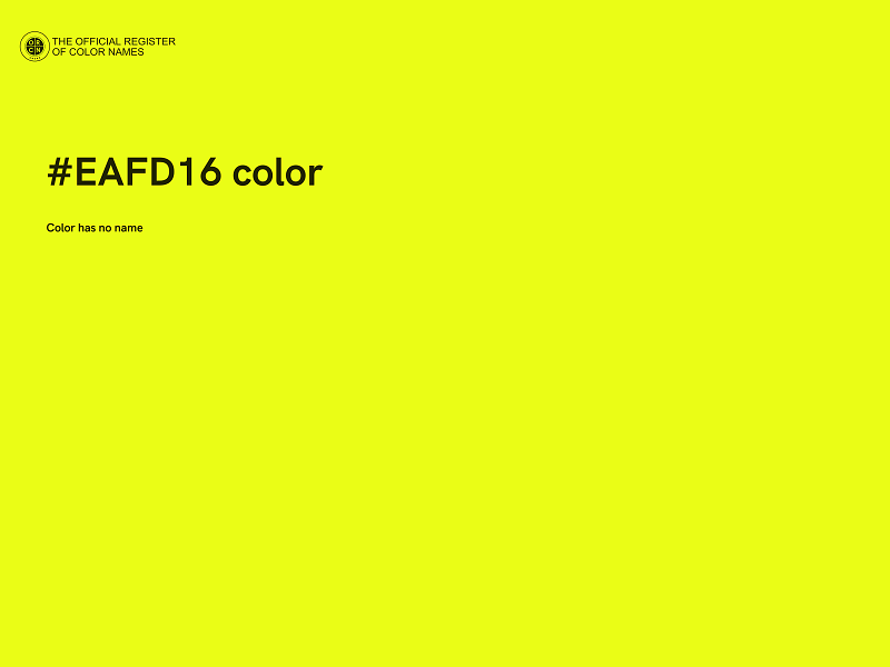 #EAFD16 color image