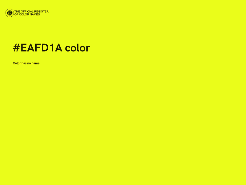 #EAFD1A color image