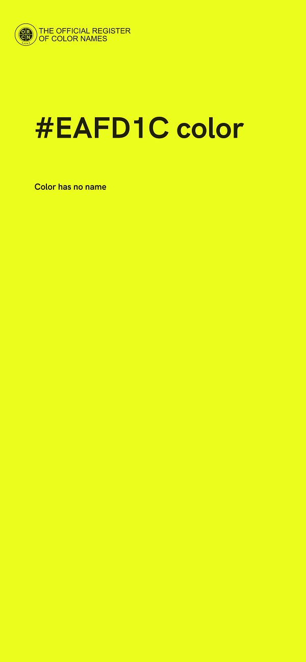 #EAFD1C color image
