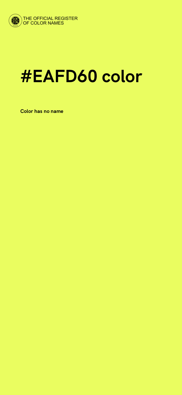#EAFD60 color image
