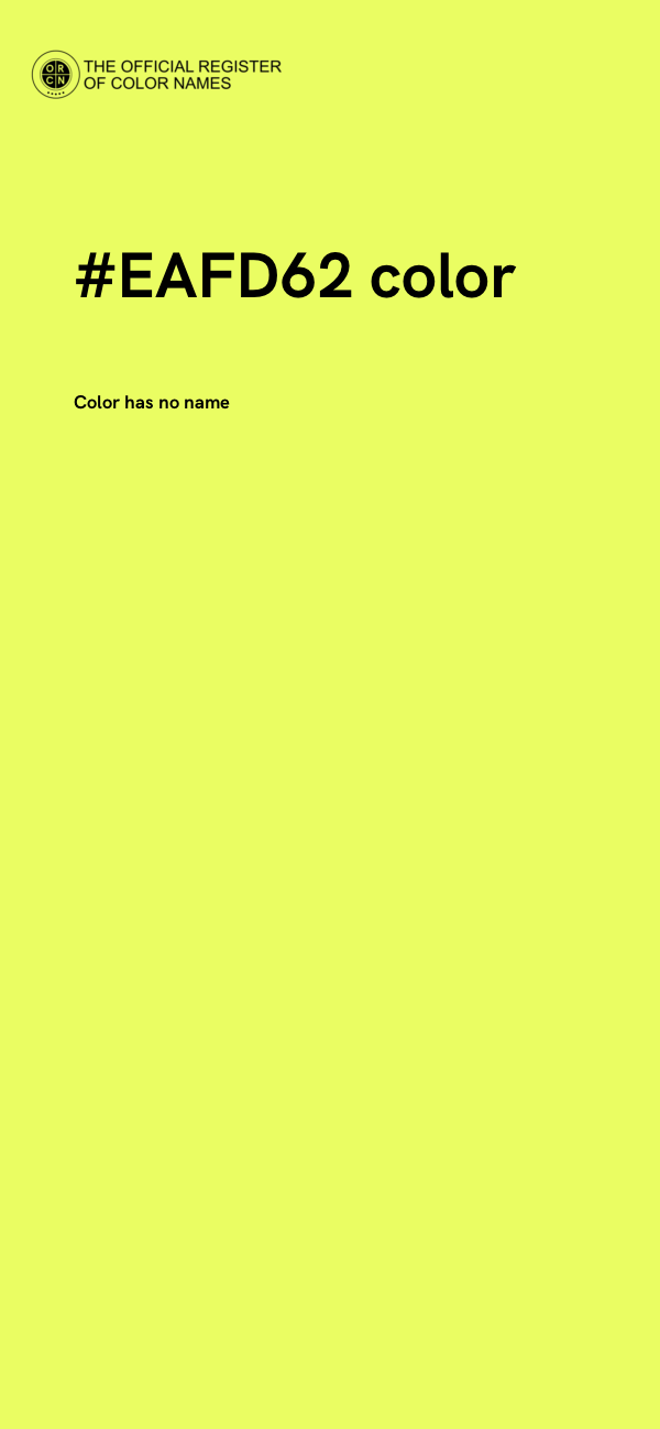 #EAFD62 color image