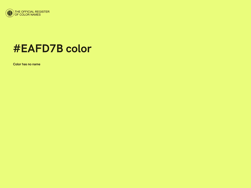 #EAFD7B color image