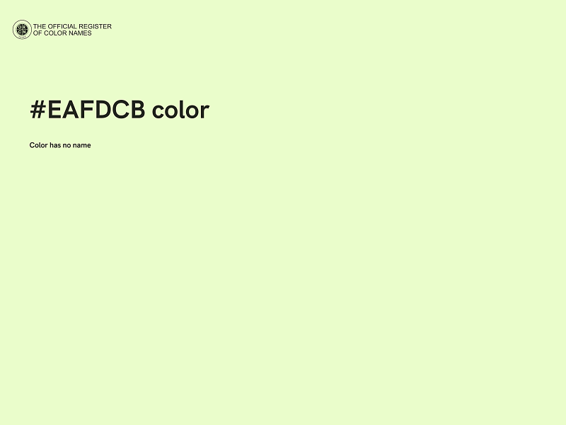 #EAFDCB color image