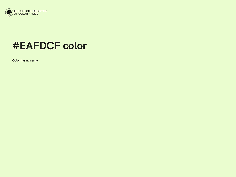 #EAFDCF color image