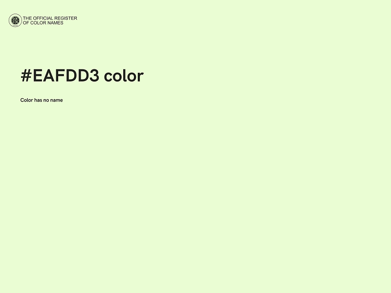 #EAFDD3 color image