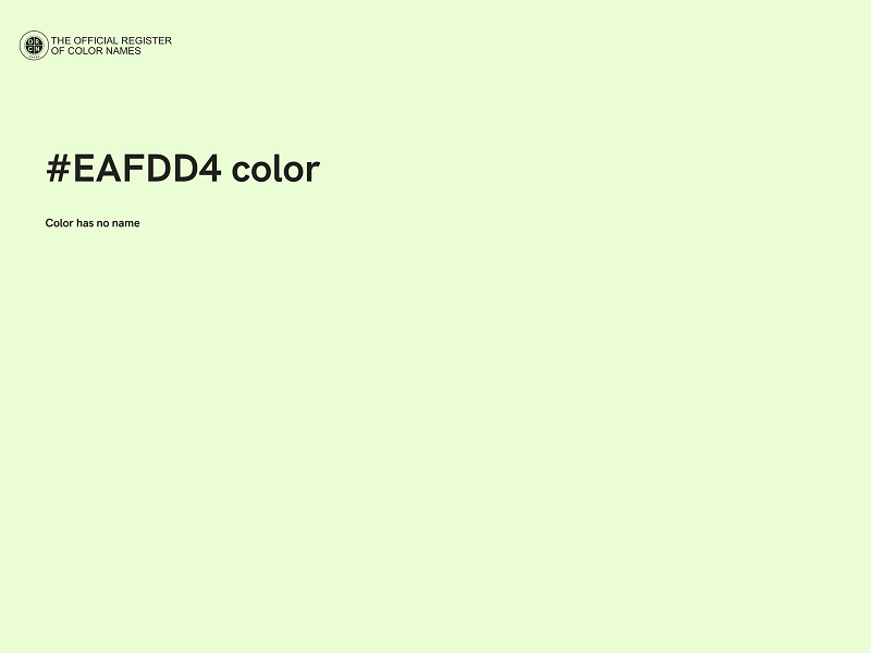 #EAFDD4 color image