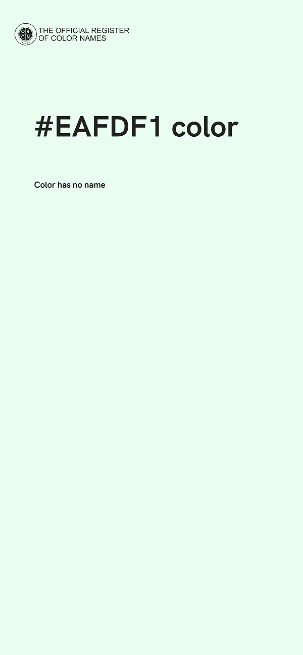 #EAFDF1 color image