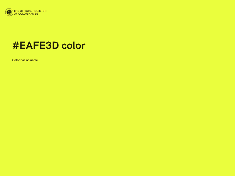 #EAFE3D color image