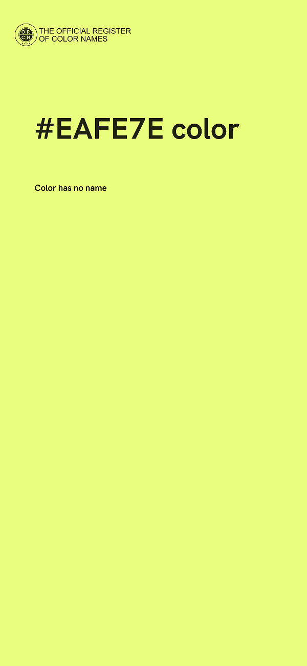 #EAFE7E color image